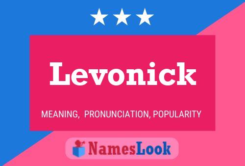 Levonick Name Poster