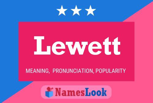 Lewett Name Poster