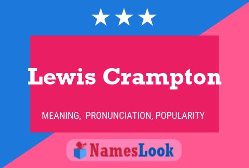 Lewis Crampton Name Poster