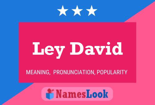 Ley David Name Poster