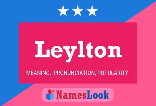 Leylton Name Poster