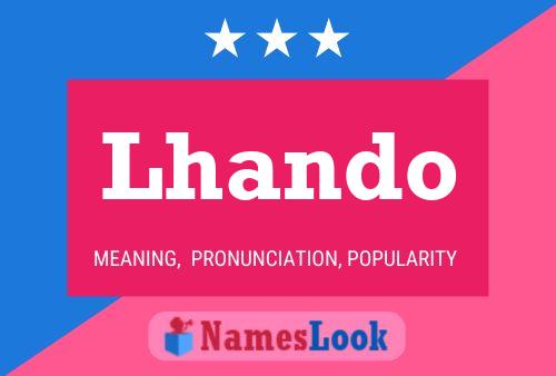 Lhando Name Poster