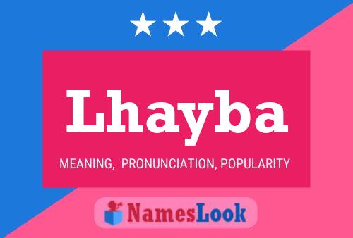 Lhayba Name Poster