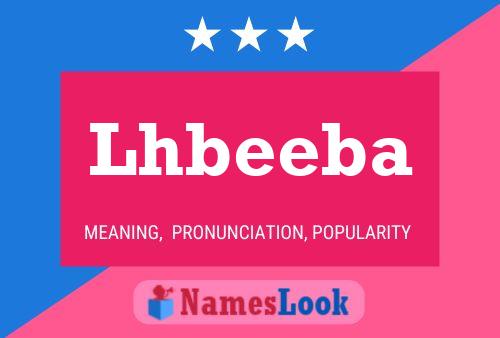 Lhbeeba Name Poster