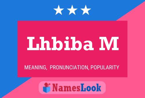 Lhbiba M Name Poster