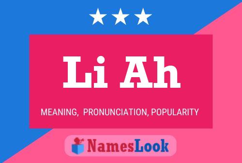 Li Ah Name Poster