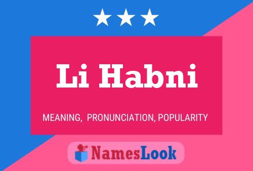 Li Habni Name Poster