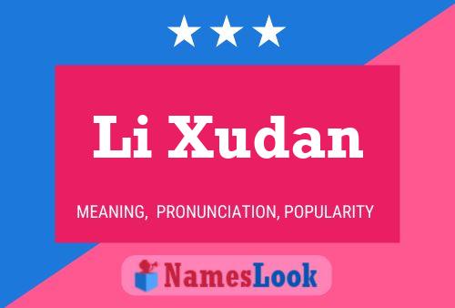 Li Xudan Name Poster