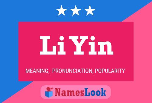 Li Yin Name Poster