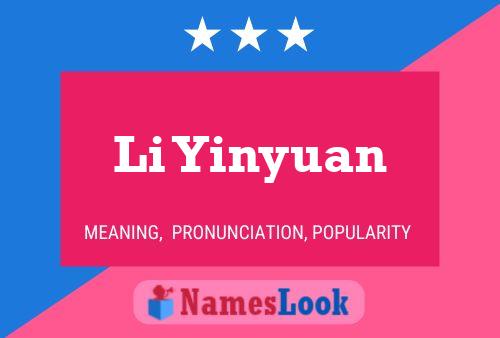 Li Yinyuan Name Poster