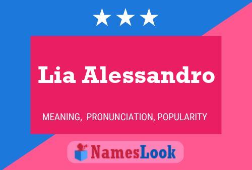 Lia Alessandro Name Poster