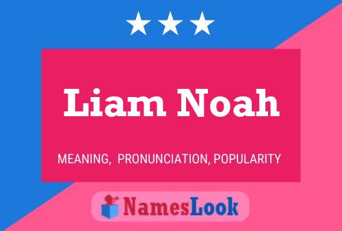 Liam Noah Name Poster