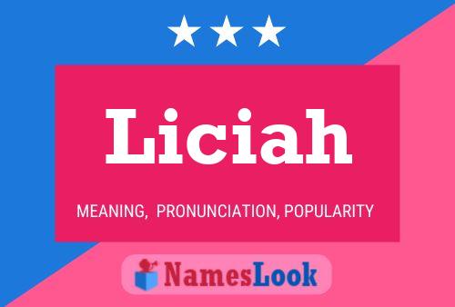 Liciah Name Poster