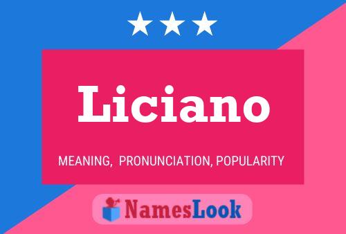 Liciano Name Poster