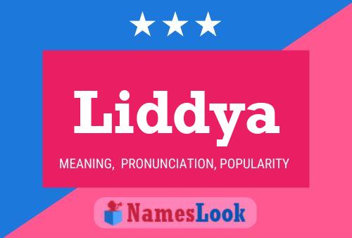 Liddya Name Poster