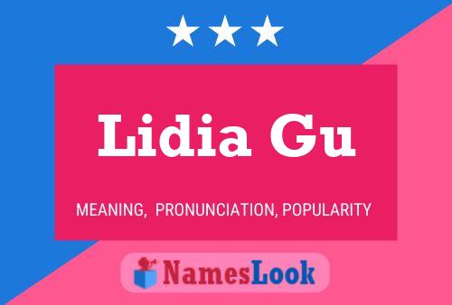 Lidia Gu Name Poster