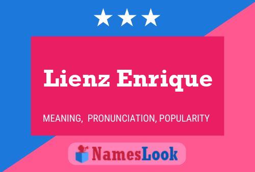 Lienz Enrique Name Poster