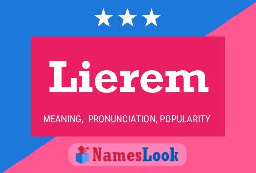 Lierem Name Poster