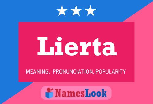 Lierta Name Poster