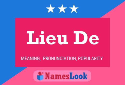 Lieu De Name Poster