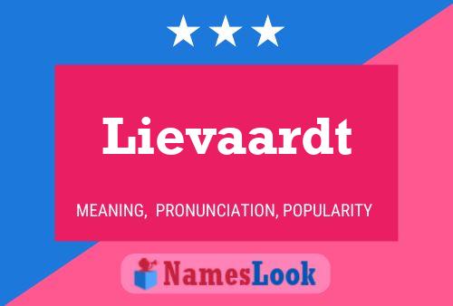 Lievaardt Name Poster