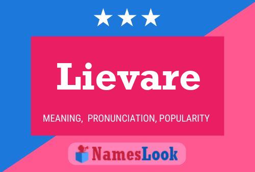 Lievare Name Poster