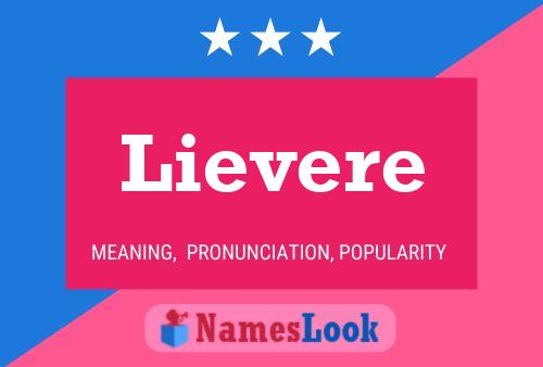 Lievere Name Poster