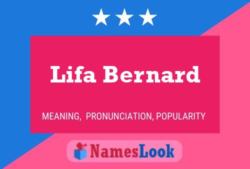 Lifa Bernard Name Poster