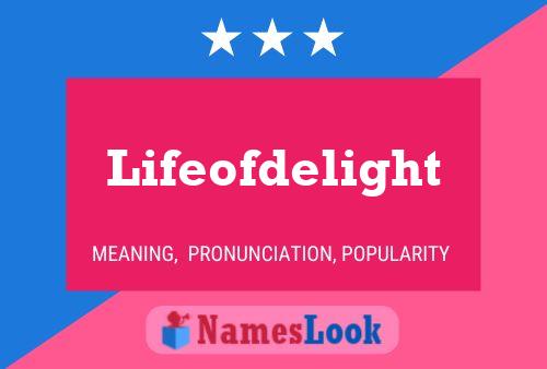 Lifeofdelight Name Poster