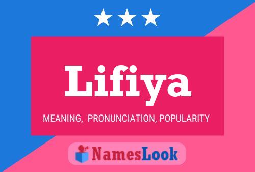 Lifiya Name Poster