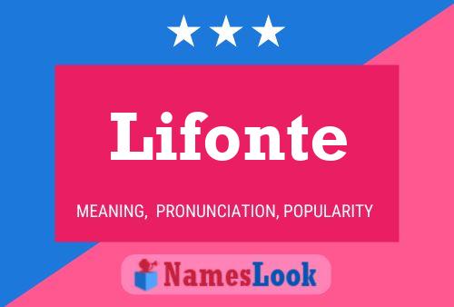 Lifonte Name Poster