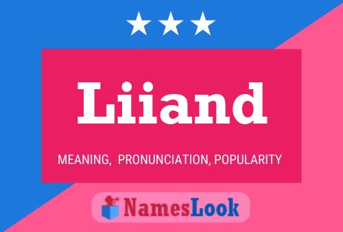 Liiand Name Poster