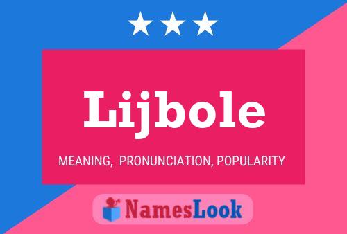 Lijbole Name Poster