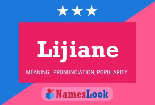 Lijiane Name Poster