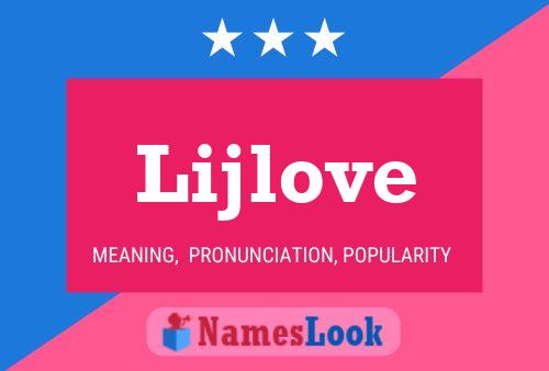 Lijlove Name Poster