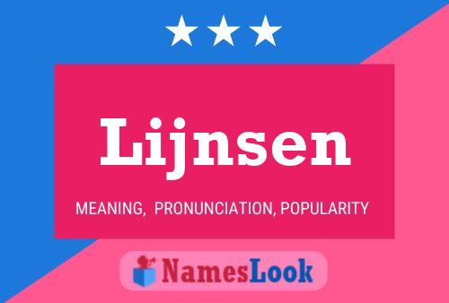 Lijnsen Name Poster