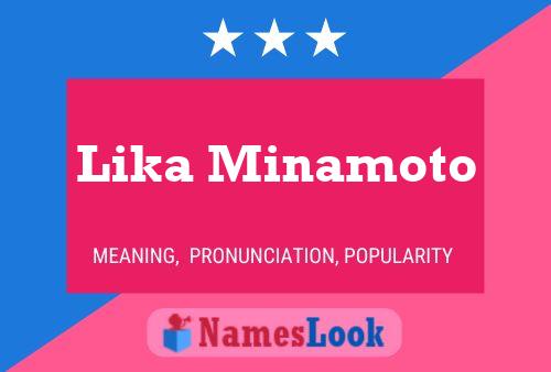 Lika Minamoto Name Poster