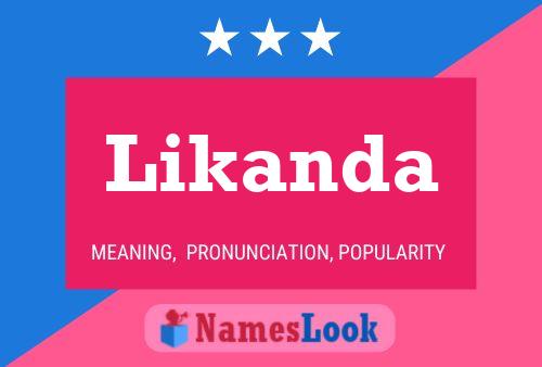 Likanda Name Poster