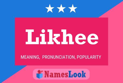 Likhee Name Poster