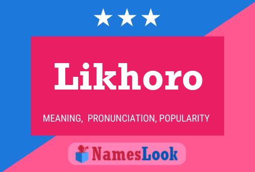 Likhoro Name Poster