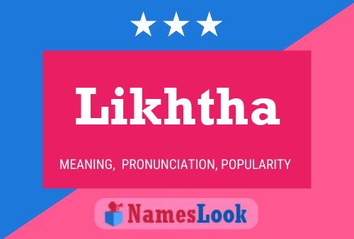 Likhtha Name Poster