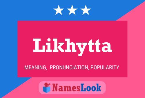 Likhytta Name Poster