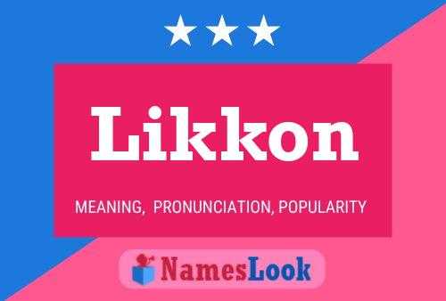 Likkon Name Poster