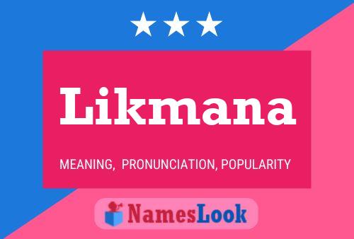 Likmana Name Poster