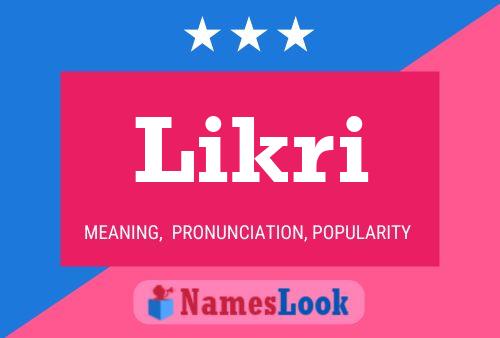 Likri Name Poster