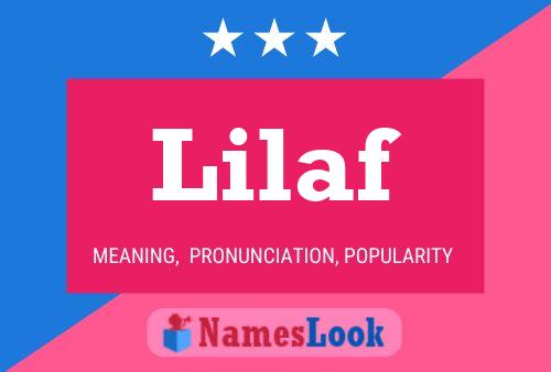 Lilaf Name Poster