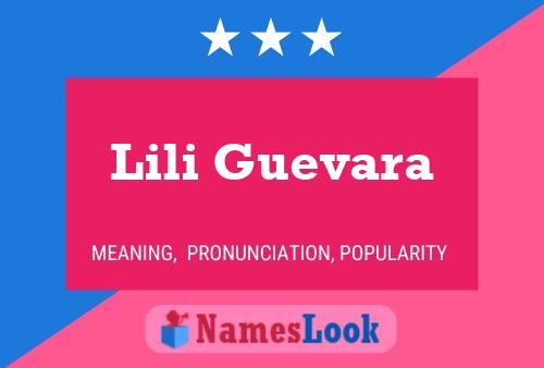 Lili Guevara Name Poster