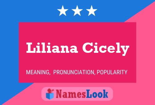 Liliana Cicely Name Poster