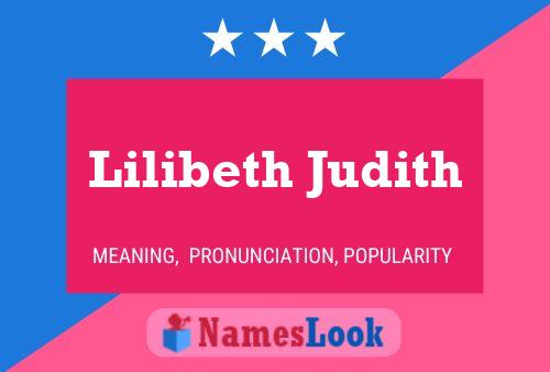 Lilibeth Judith Name Poster