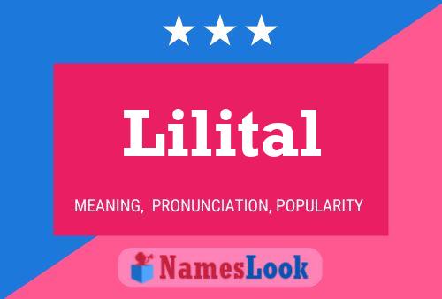 Lilital Name Poster